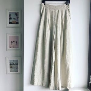 Lafayette 148 New York Linen Wide-Leg Pant